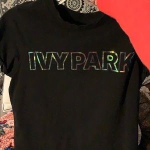 Ivy Park Reflective Letter Tee - Cropped